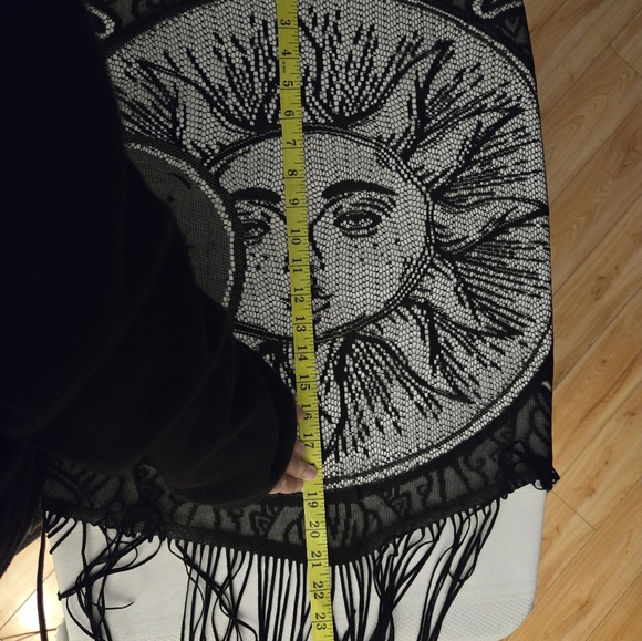 NEW Sun Moon Altar Cloth Shawl Fringed - Picture 6 of 7